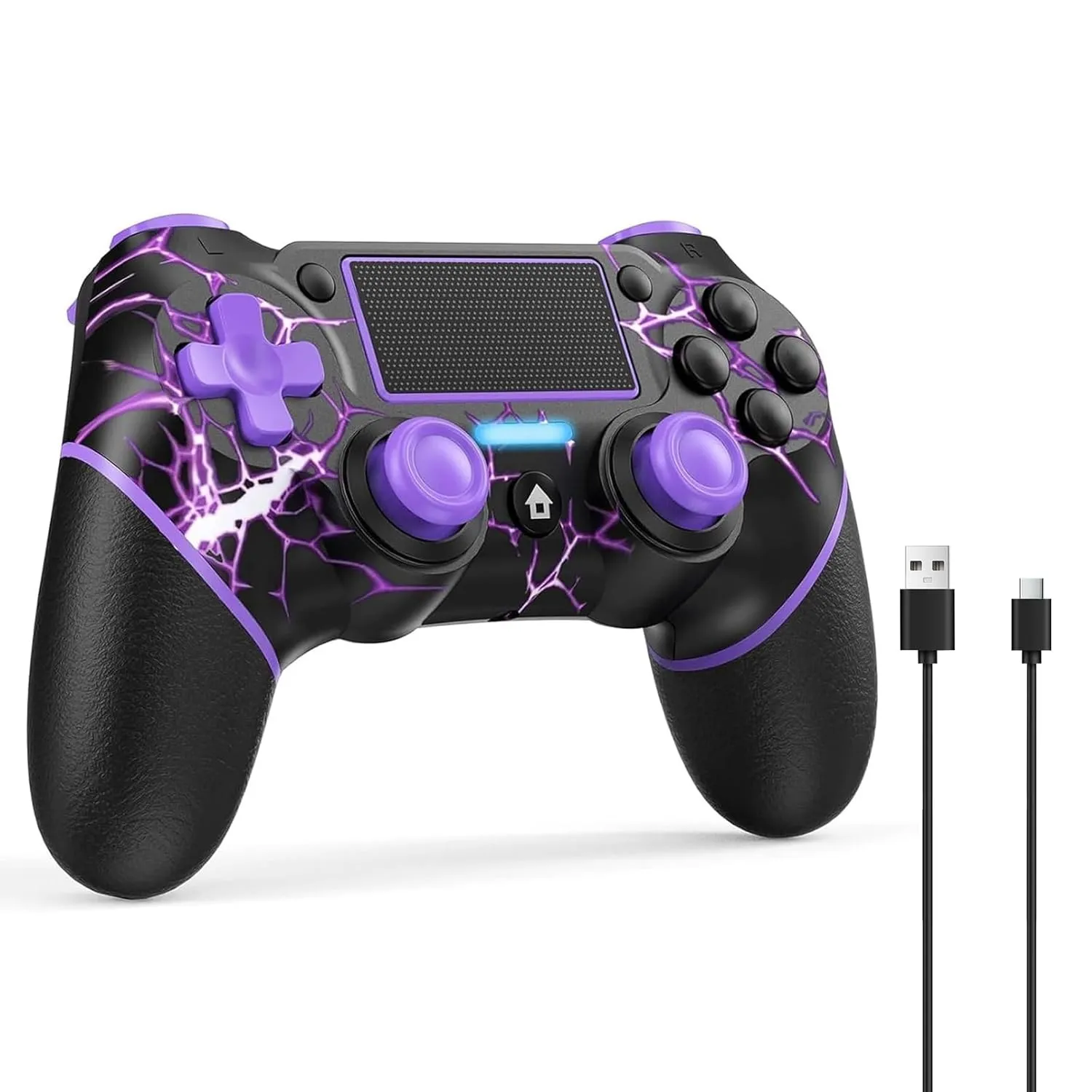 Reddening für PS4 Controller, Controller PC für PS4/Pro/Slim/PC, PC Controller mit Turbo/Zurück Taste/Dual Vibration/6-…