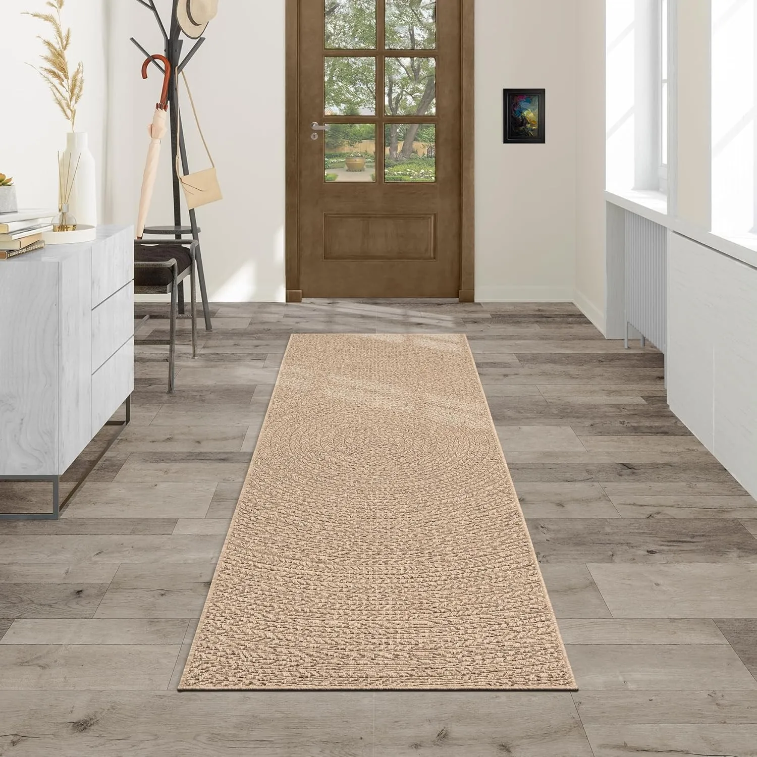 the carpet Kansas Outdoor Teppich – Wetterfester Indoor & Outdoor Teppich im Jute-Look für Balkon, Terrasse, Garten, Wo…