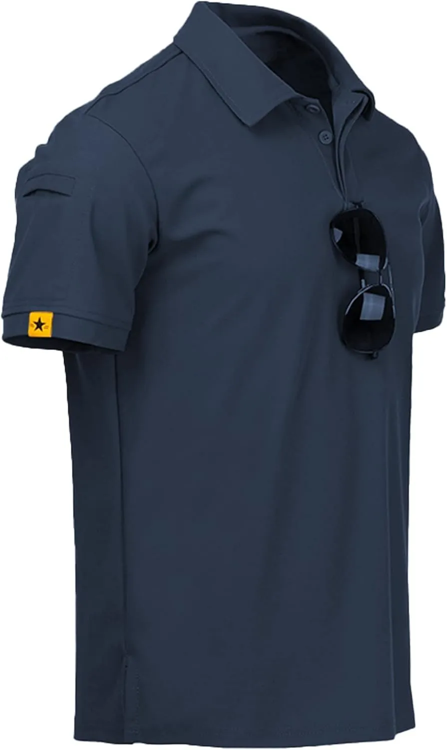 JACKETOWN Poloshirts Herren Kurzarm Atmungsaktives Schnelltrocknend Poloshirts Männer Tennis Sommer Knopfleiste T-Shirt…