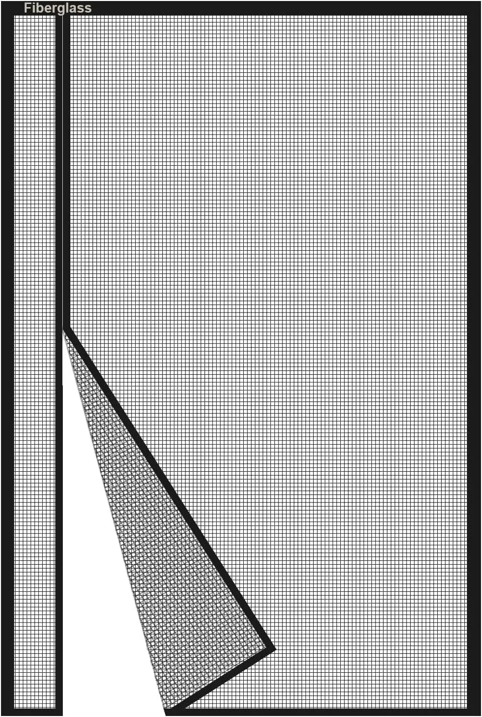 Risareyi Magnetic Fly Screen Door, 105 x 200 cm, Side Opening Fly Screen Balcony Door, No Drilling, Insect Protection, …