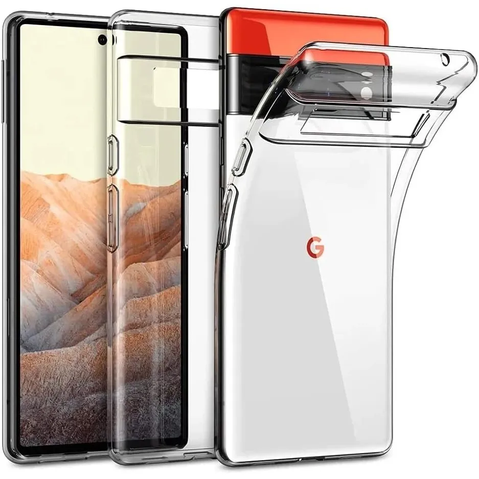 Oprimio Kristallklar Hülle für Google Pixel 6 [Silikon Hülle] [%100 Durchsichtig] [Deutsche Material] [Ultra Dünn] Tran…