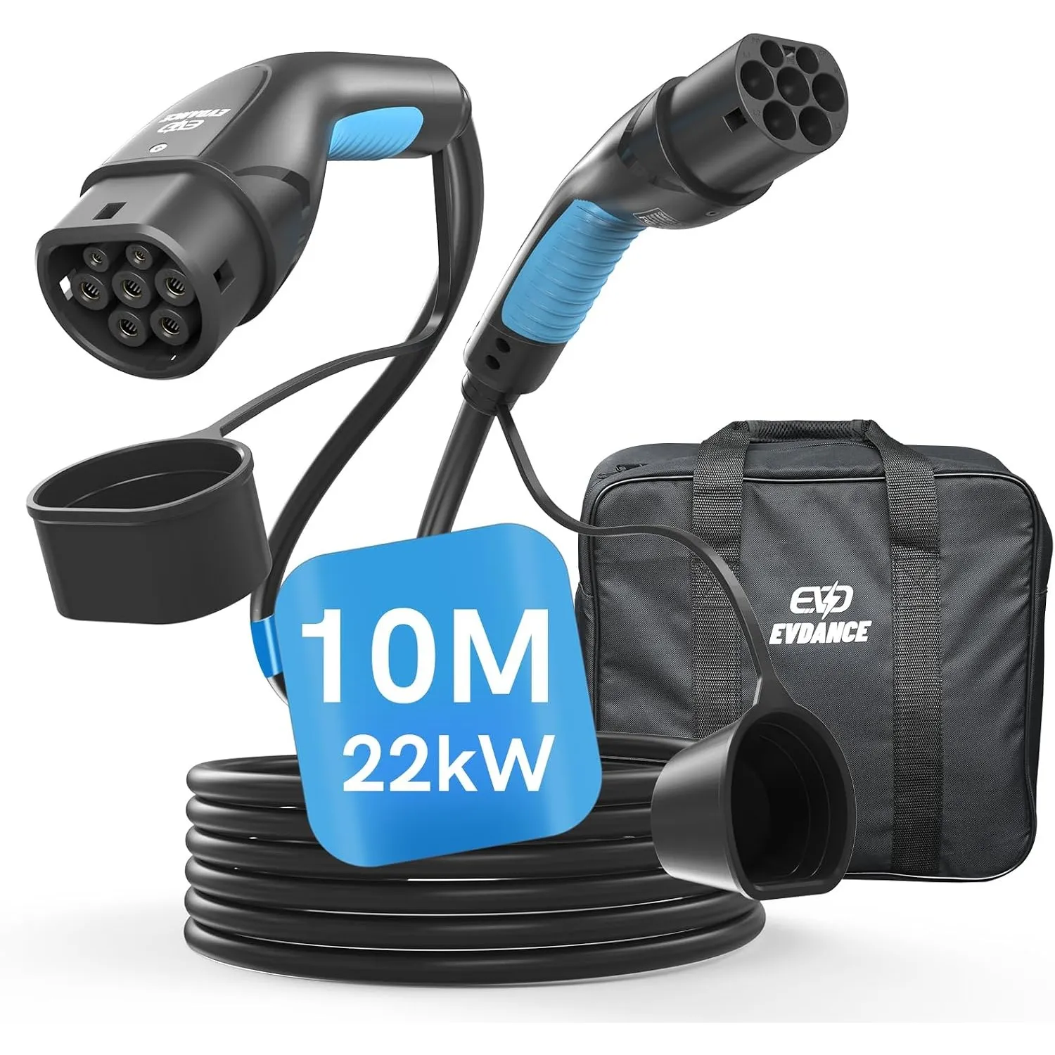 EVDANCE Typ 2 Ladekabel 22kW 10m