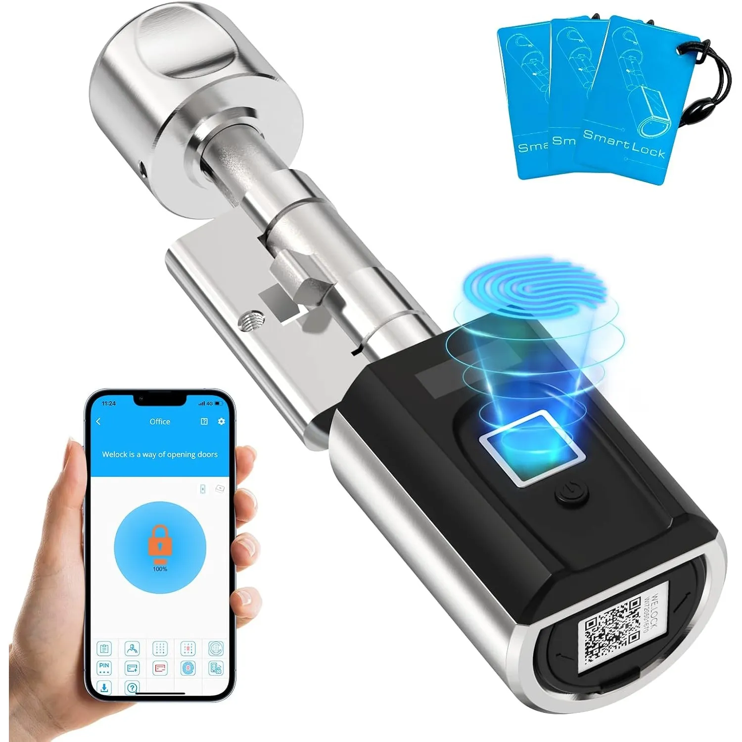 WELOCK SECBNEBL51 Fingerabdruck Schloss mit RFID Karte APP WiFi