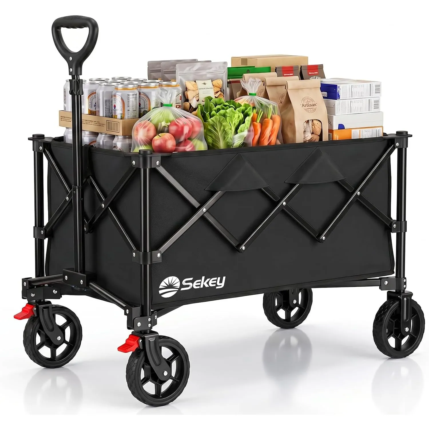 Sekey XXL 4026 Bollerwagen Faltbar 135L 150KG Geländereifen