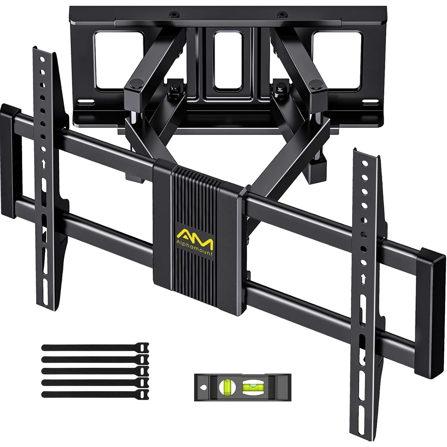 Alphamount TV Wandhalterung Schwenkbar für 37-80 Zoll Fernseher, Neigbar Ausfahren Wandhalterung Fernseher, TV Halterun…
