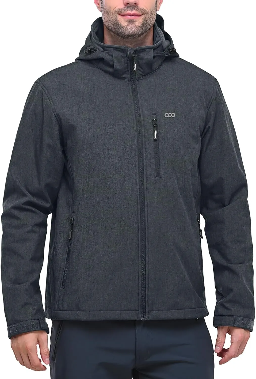 33,000ft Softshelljacke für Herren Wasserdicht Winterjacke Winddicht Warme Fleece Gefüttert Windbreaker Funktionsjacke …