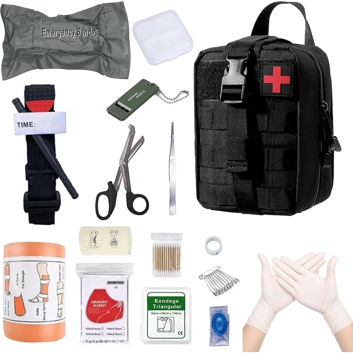Erste Hilfe Set, Medizinische Taktische Tasche,Medizinische Tasche für Camping, Jagd, Wandern, Zuhause,Auto und Abenteu…