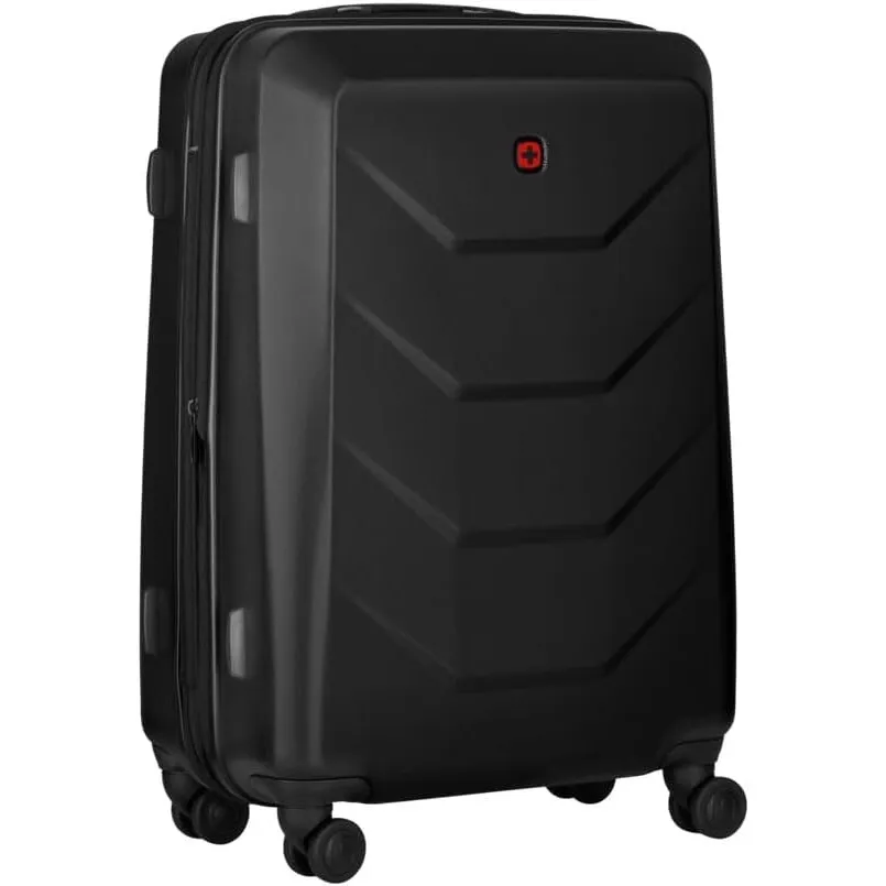 WENGER Prymo Medium Hartschalenkoffer mit 4 Rollen, Trolley, Mittelgroß, 59 (67) l, Sicherheitsschloss, Damen Herren, R…