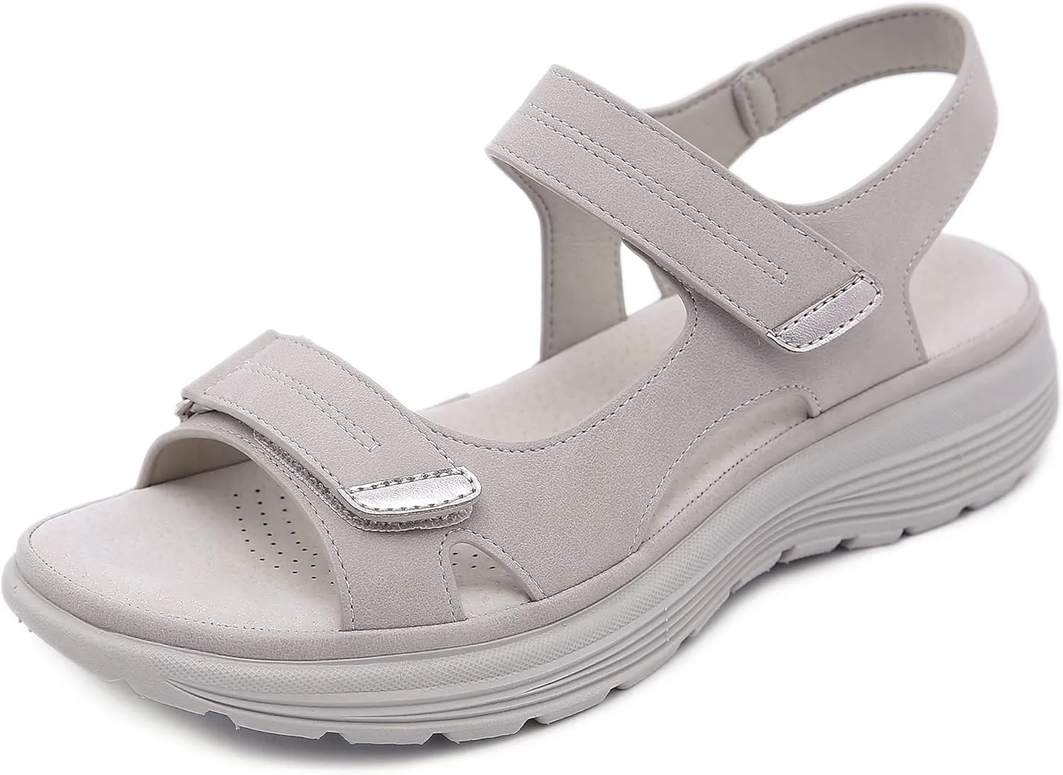 SMajong Women's Orthopaedic Sandals Women Comfortable Sandals with Soft Footbed Summer Lightweight Non-Slip Sandals, Si…
