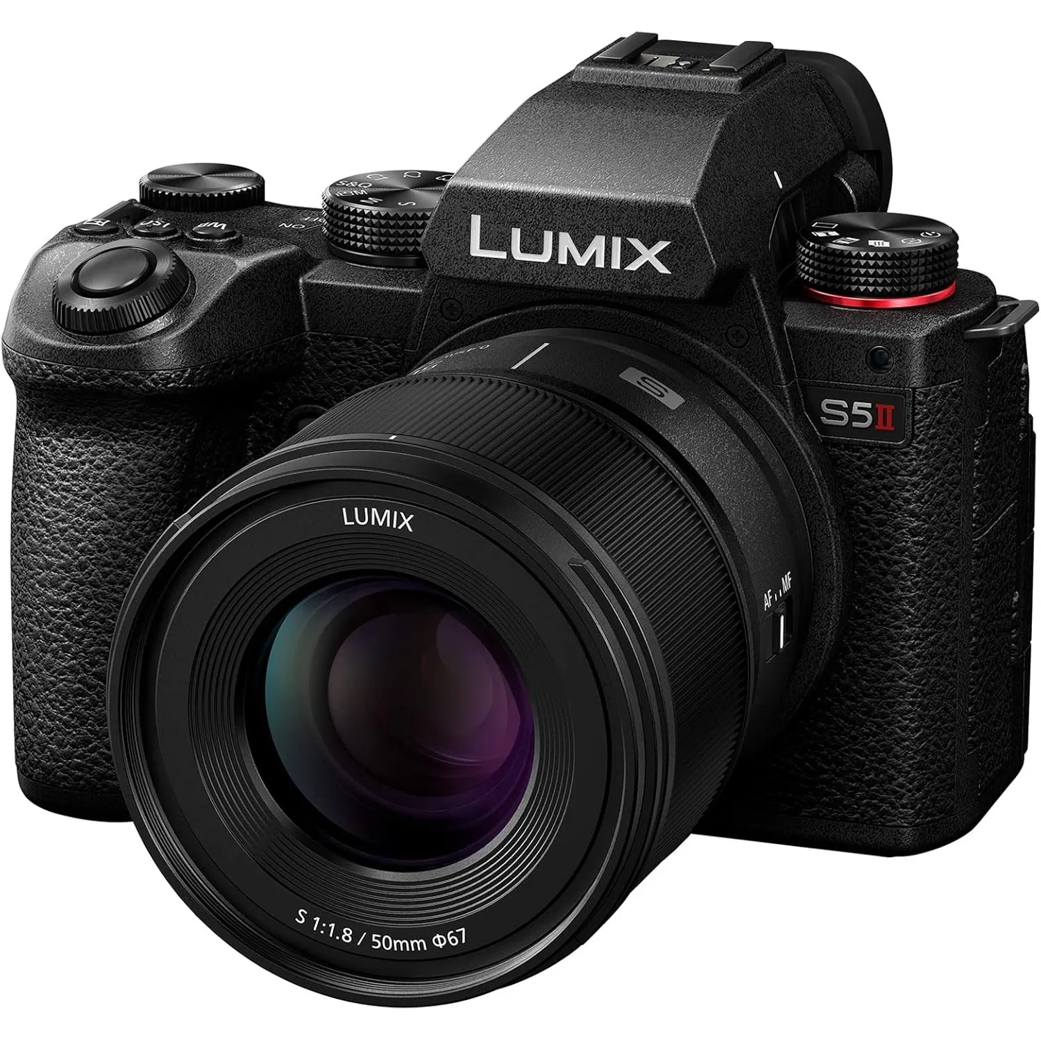 Panasonic LUMIX S5II Spiegellose Vollformatkamera mit 50mm F1.8 Objektiv