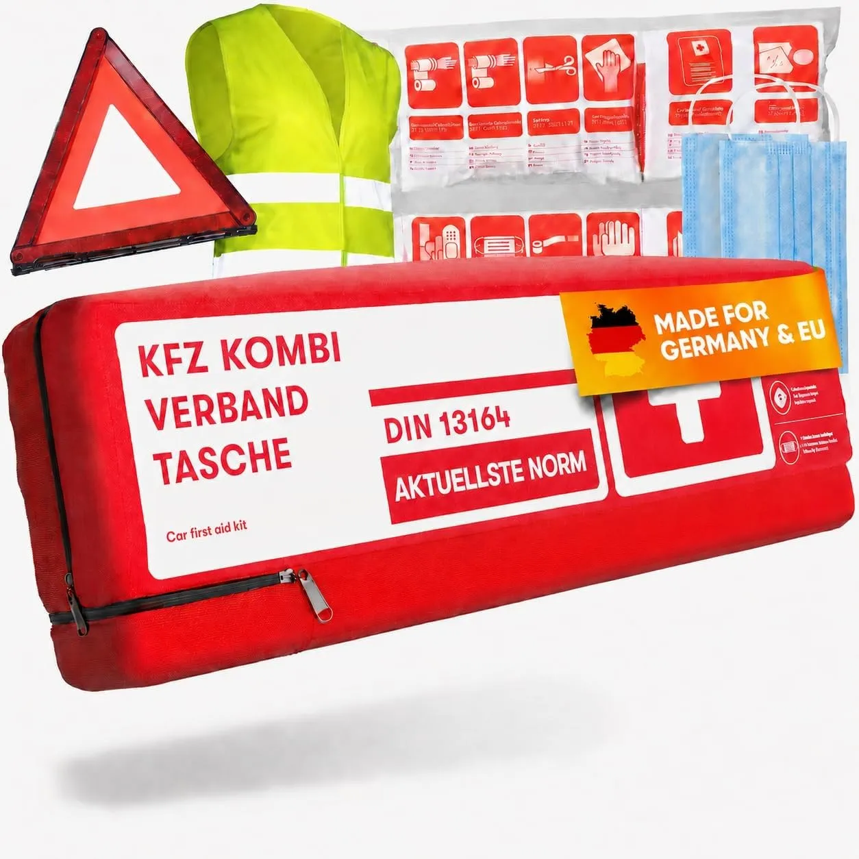 PURAHELP® KFZ Kombitasche inkl. Beatmungstuch [DIN 13164]