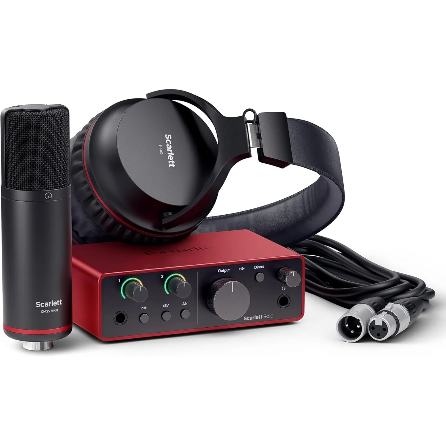 Focusrite Scarlett Solo Studio 4th Gen USB-C-Audio-Interface-Bundle