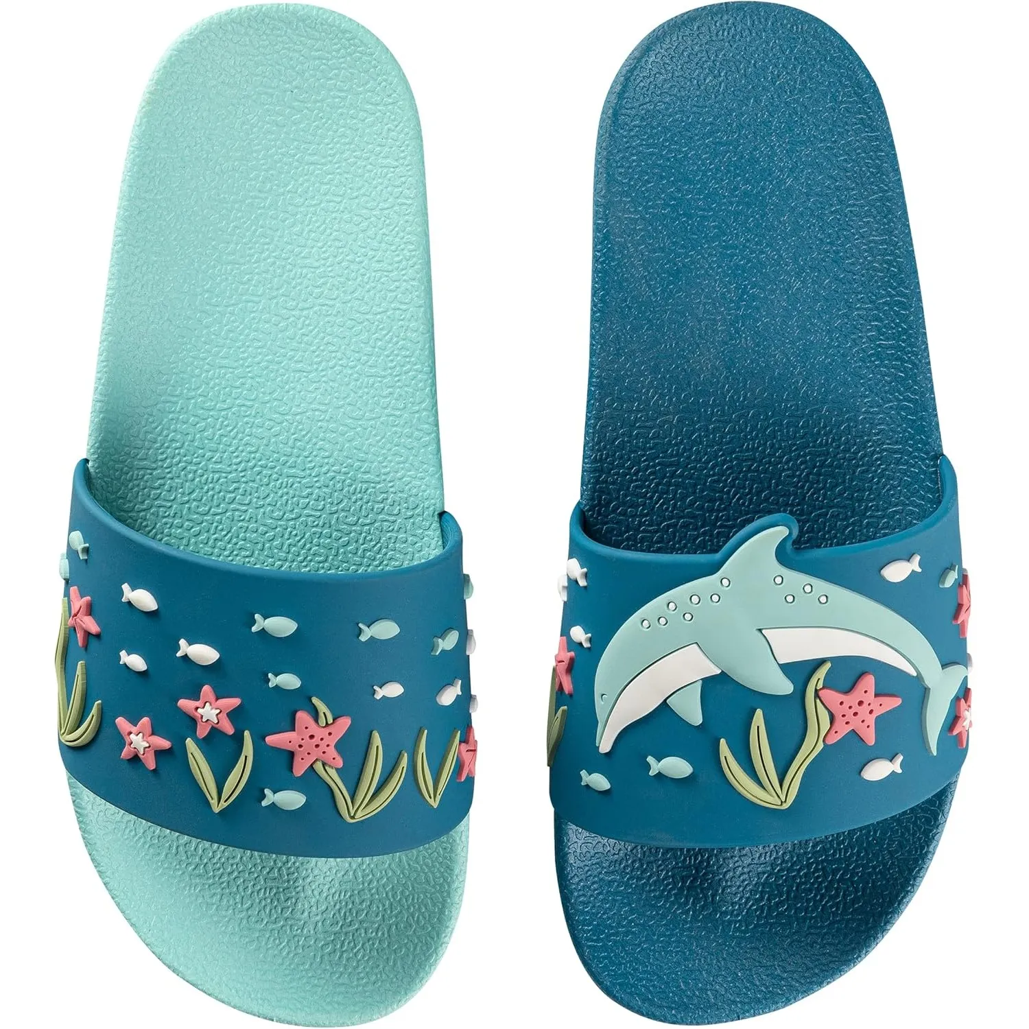 Dedoles Badeschuhe & Hausschuhe Damen Herren & Kinder Badesandalen lustige Designs Bücher Kaffee Party Pizza Fuchs Bär …