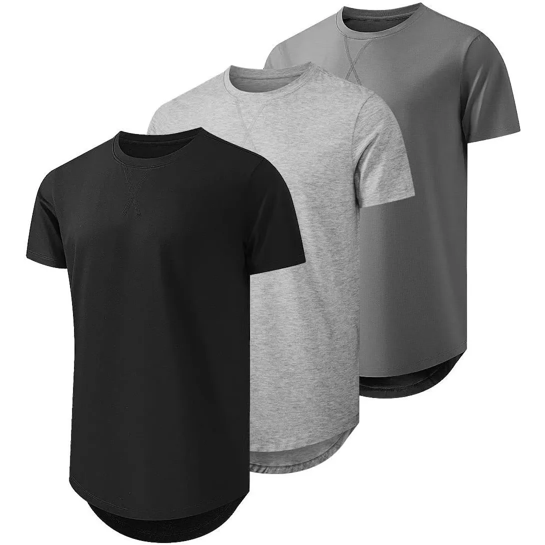 JMIERR 3 Pack T Shirt Herren Baumwolle T-Shirts Basic Einfarbig Hemd