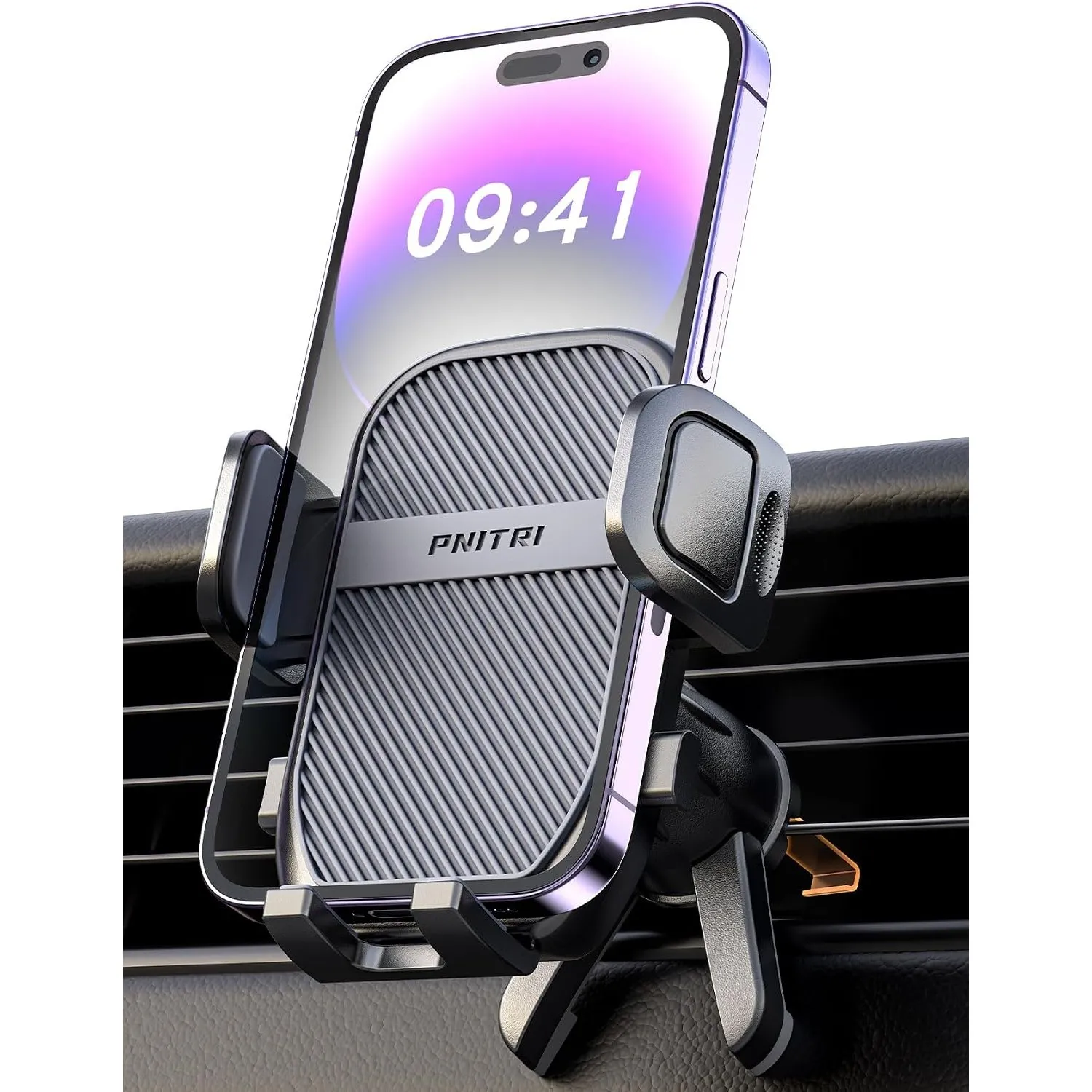 Pnitri Handyhalterung Auto, Lüftung Schutz Auto Handy Halterung Ständer mit Hakenclip und Beine Doppelte Unterstützung …