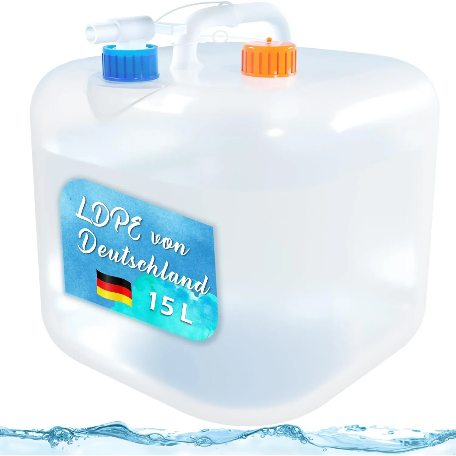 Reinalin Wasserkanister Faltbar - Wassertank mit Hahn Camping Trinkwasserkanister 100 Prozent Dicht - Lebensmittelecht …