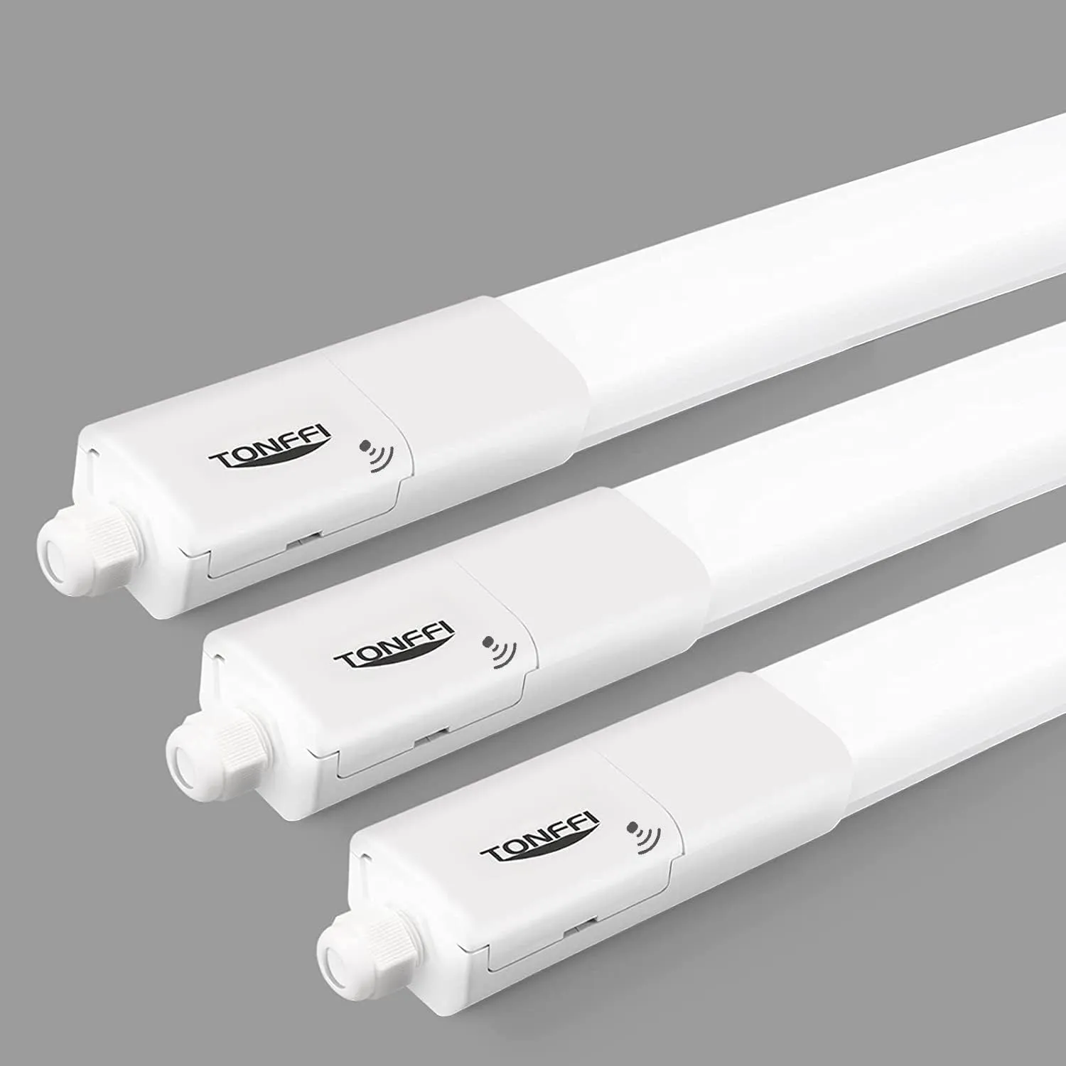 TONFFI 3 Stück LED Feuchtraumleuchte 115CM mit Bewegungsmelder, 4000K Neutralweiß Verknüpfbar LED Deckenleuchte Röhre 3…