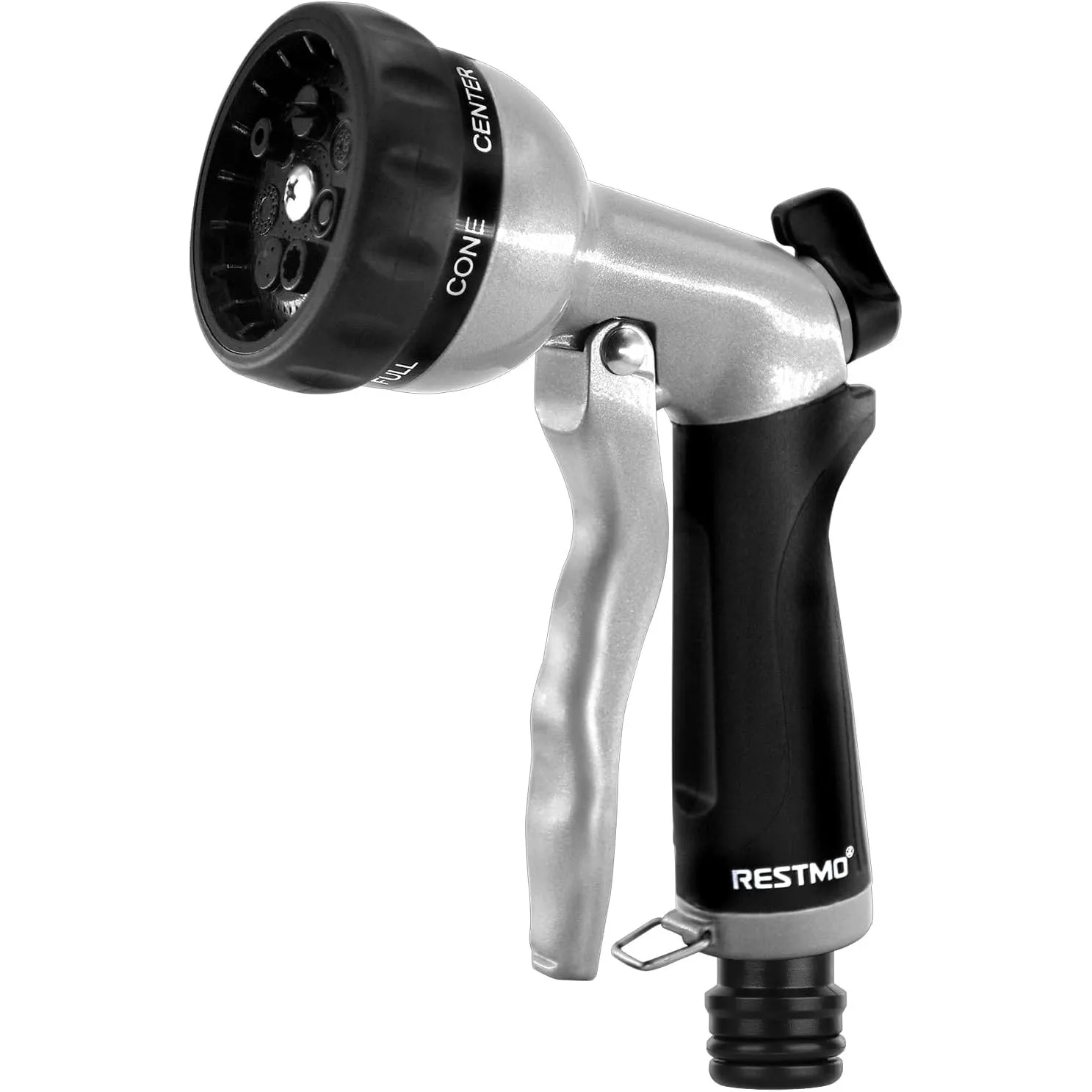 RESTMO Gartenbrause, Metall Hochdruck Garten Handbrause, 7 Funktionen Spritzdüse, Einstellbarer Wasserdurchfluss Garten…