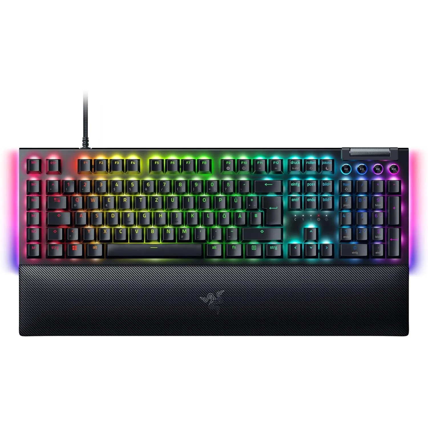 Razer BlackWidow V4 - Mechanische Gaming-Tastatur Chroma RGB (Mechanische Yellow Switches, 6 eigene Makro-Tasten, Doubl…