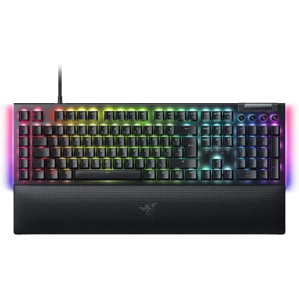 Razer BlackWidow V4 Mechanische Gaming-Tastatur, Chroma RGB (mechanische Schalter, grün, 6 dedizierte Makro-Tasten, ABS…