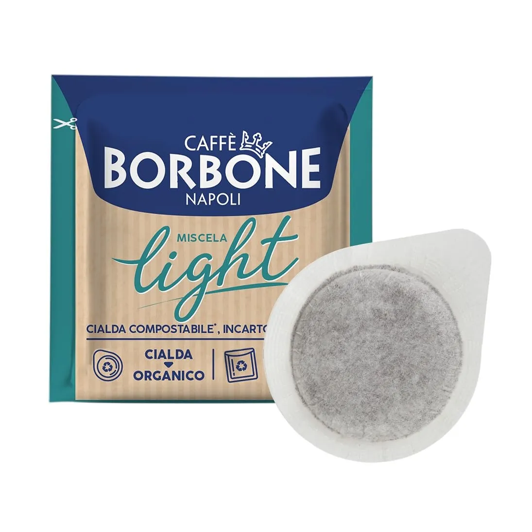 Caffè Borbone Kompostierbare Kaffeepads, Light-Kaffeemischung, 50% weniger Koffein als die Blaue Mischung - 150 Pads - …