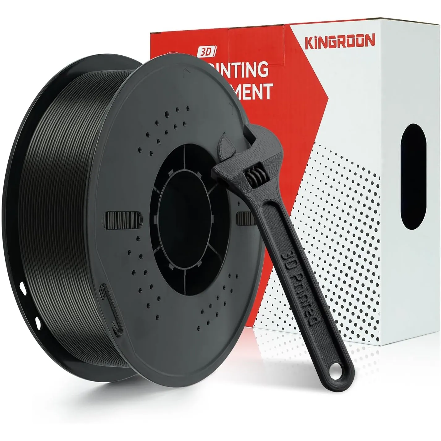 Kingroon PETG Filament 1.75mm, PETG 3D Drucker Filament Maßgenauigkeit ±0,02mm, 1KG Spule (2.2 LBS) PETG Filament für 3…