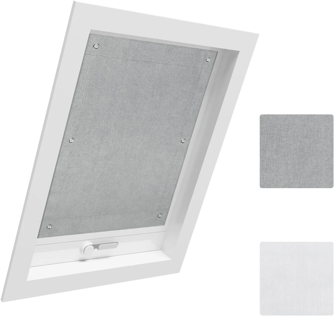 WOLTU Thermal Skylight Roller Blind, No Drilling, Sun Protection, Blackout Roller Blind with Suction Cups, Thermal Blin…