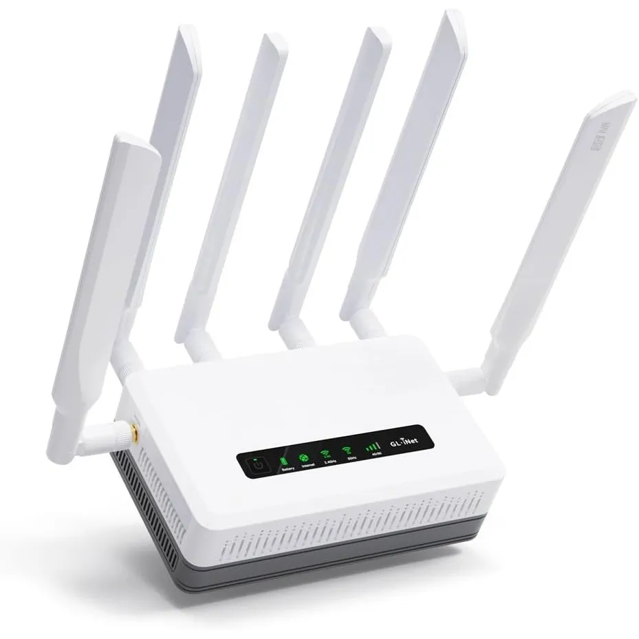 GL.iNet GL-XE3000 Puli AX 5G-Router mit Dual-SIM und 6400mAh-Akku