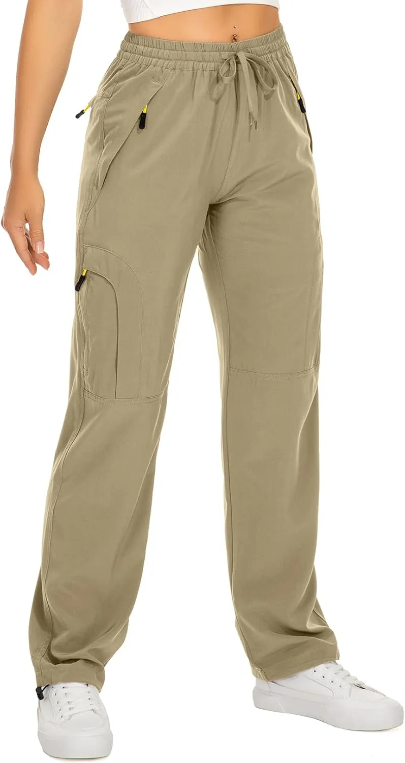 yeyity Women's Outdoor Cargo Trousers, Lightweight, Quick-Drying, Breathable, UV Protection, Functional, Trekking/Joggi…