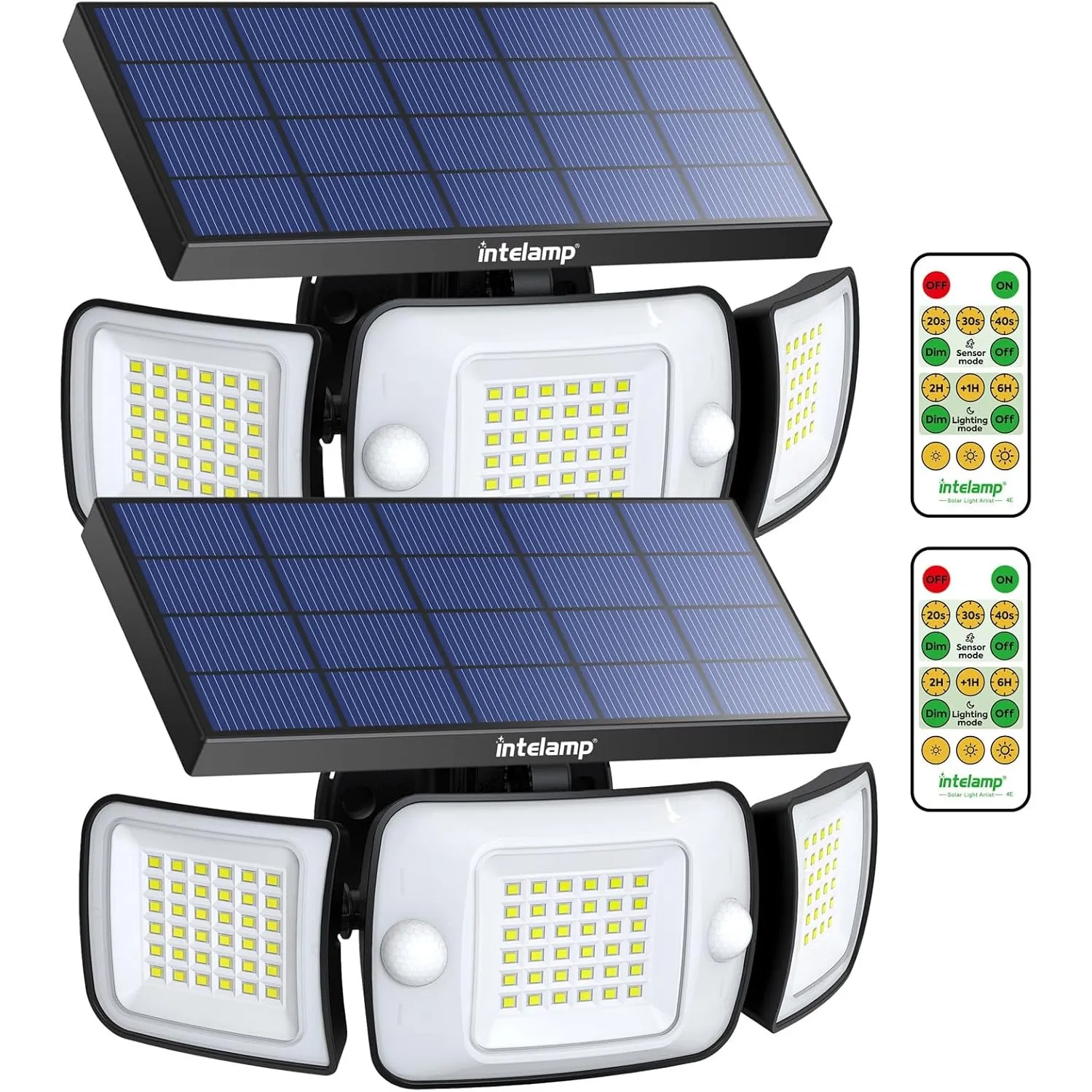 INTELAMP Solarlampen für Außen mit Bewegungsmelder, 6000mAh Superhelle Solarleuchten 4 Modi 270°Weitwinkelabdeckung, IP…