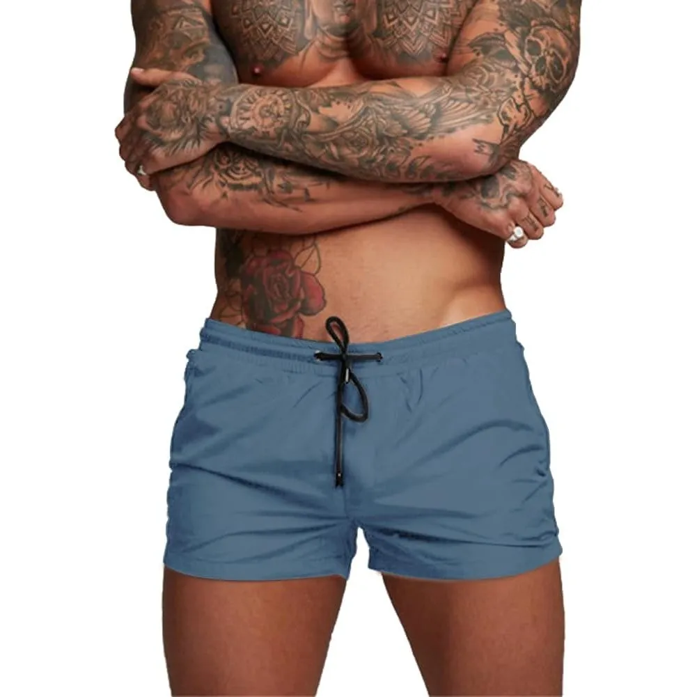 Badehose Herren Schnelltrocknend Badeshorts für Herren Sporthose Laufshorts Männer Sport Kurze Hose Schwimmhose mit Mes…