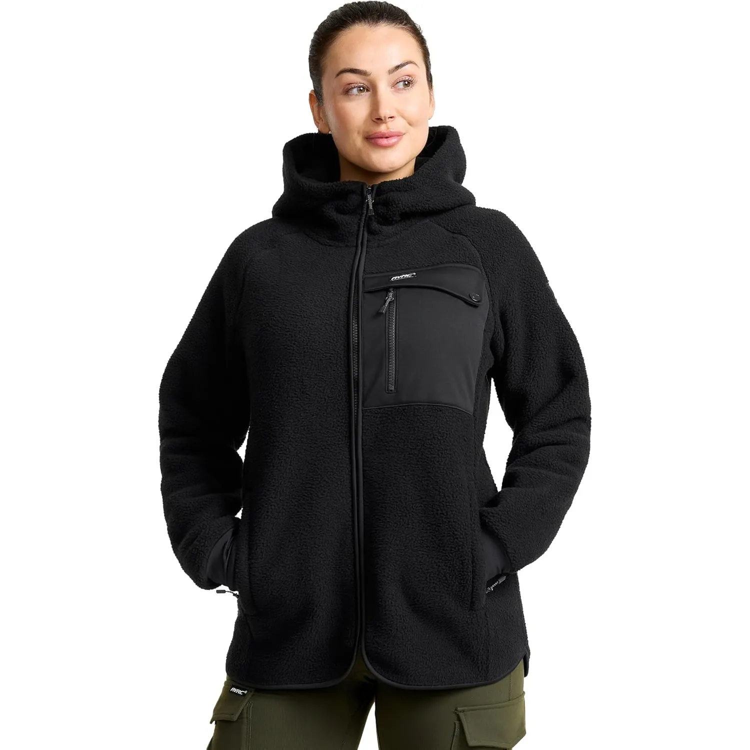 RevolutionRace Sherpa Hoodie für Damen, Outdoor Fleecejacken perfekt für Wanderungen und Outdoor-Abenteuer