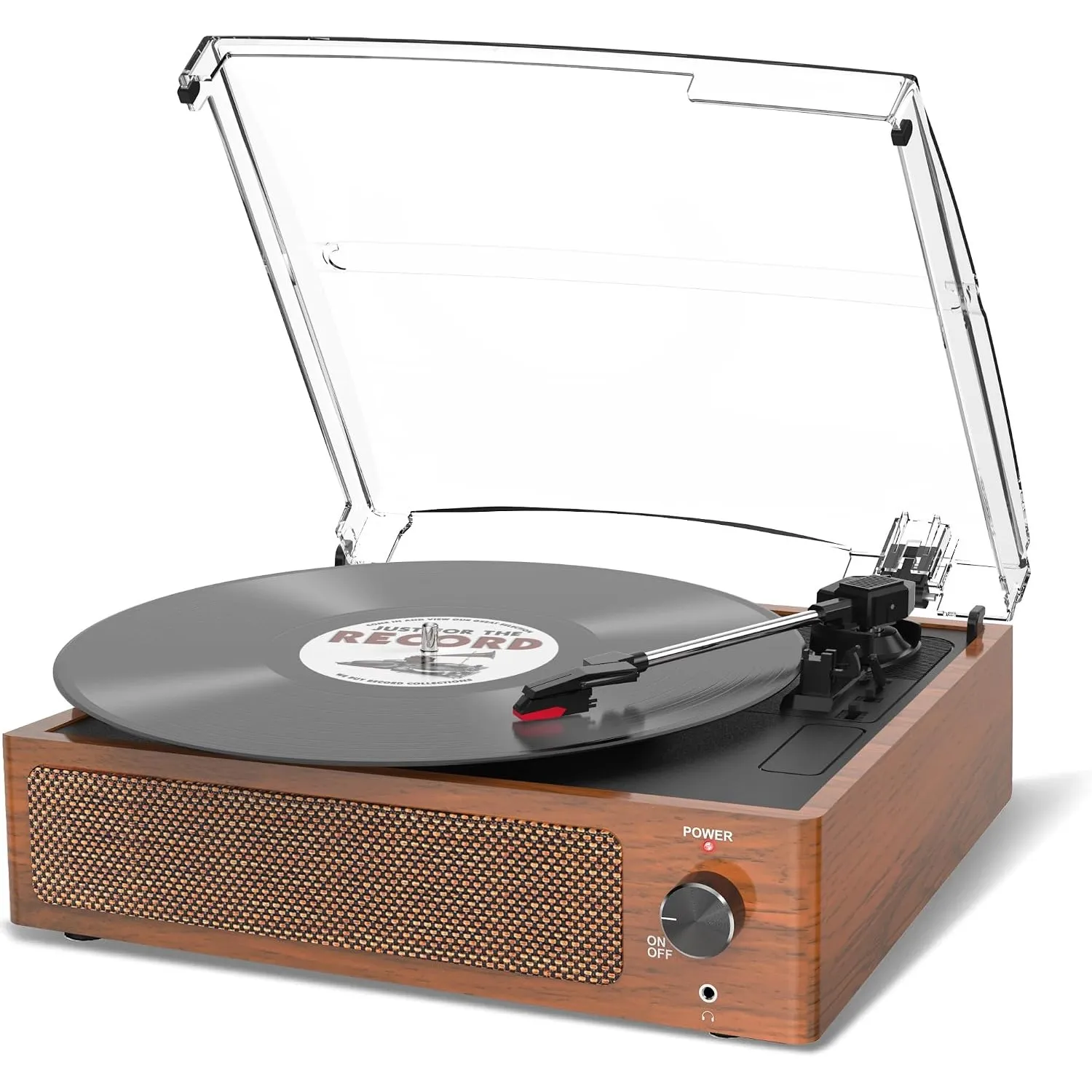 Plattenspieler mit Lautsprecher Schallplattenspieler Wireless LP Phonograph mit Eingebauten Stereo-Lautsprechern 3-Gang…