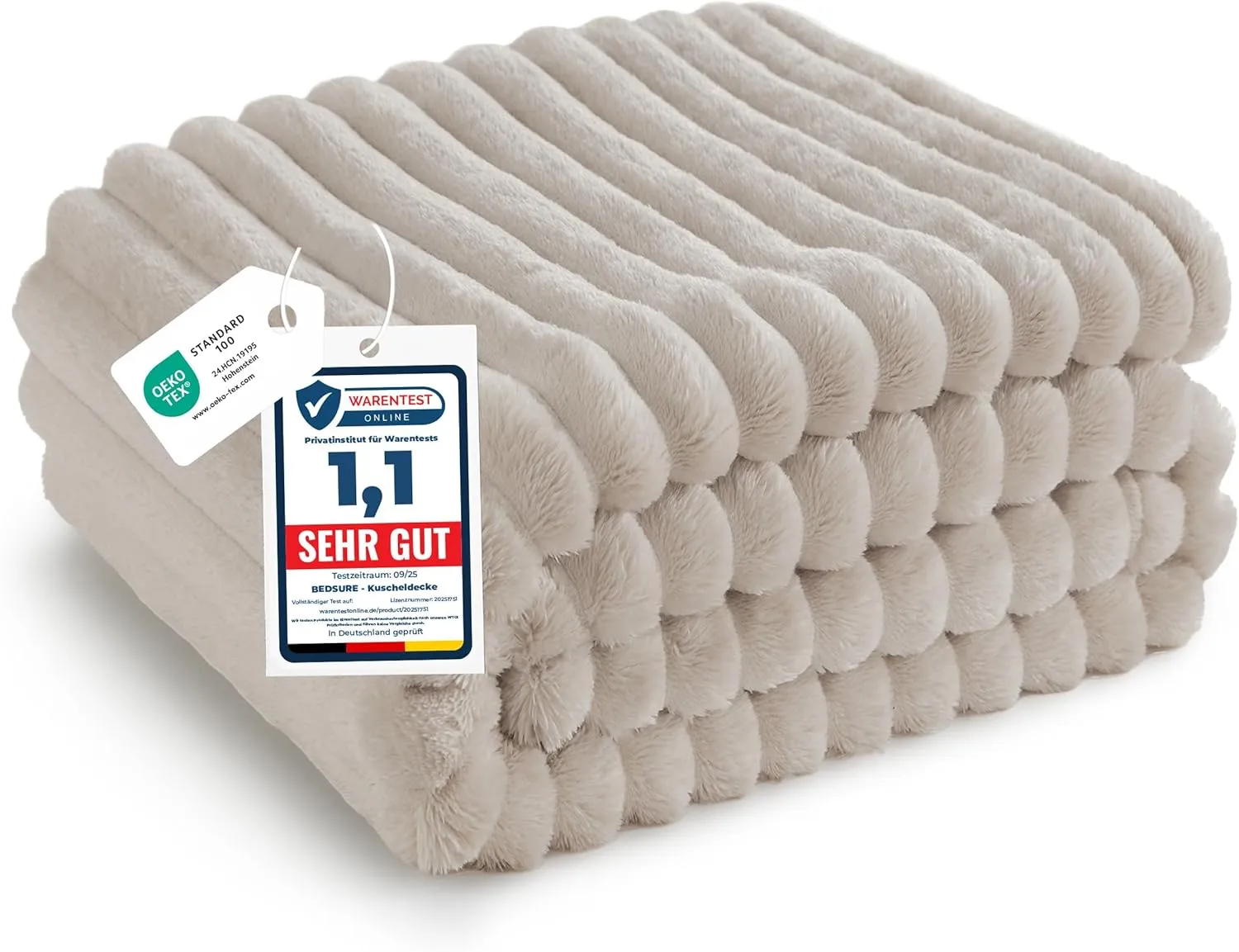 BEDSURE Kuscheldecke für Zimmer Deko - Wolldecke & Fleecedecke, Sofadecke, Weiche Warme Grobe Korddecke Gemütlicher Übe…