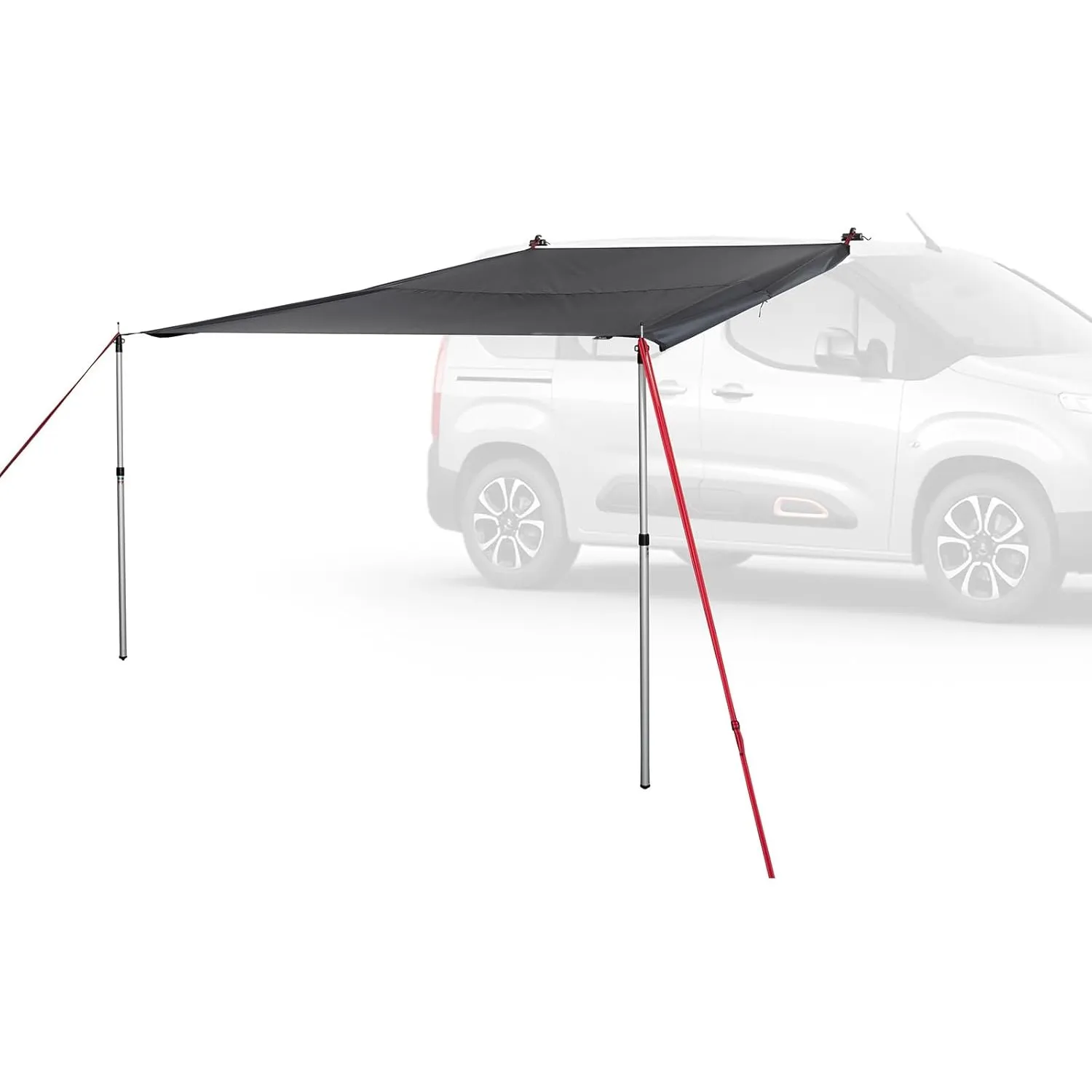 qeedo Motor Tarp Universal Sonnensegel für Camper, Wohnmobil, Van, PKW & SUV – wasserdichtes Vordach mit Keder & Saugna…