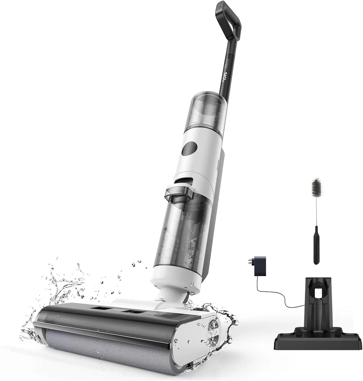 JONR ED12 Wet Dry Vacuum Cleaner Battery, Self-Cleaning, Vacuum Cleaner, Wireless Suction Wiper, Edge Cleaning Brush 6 …