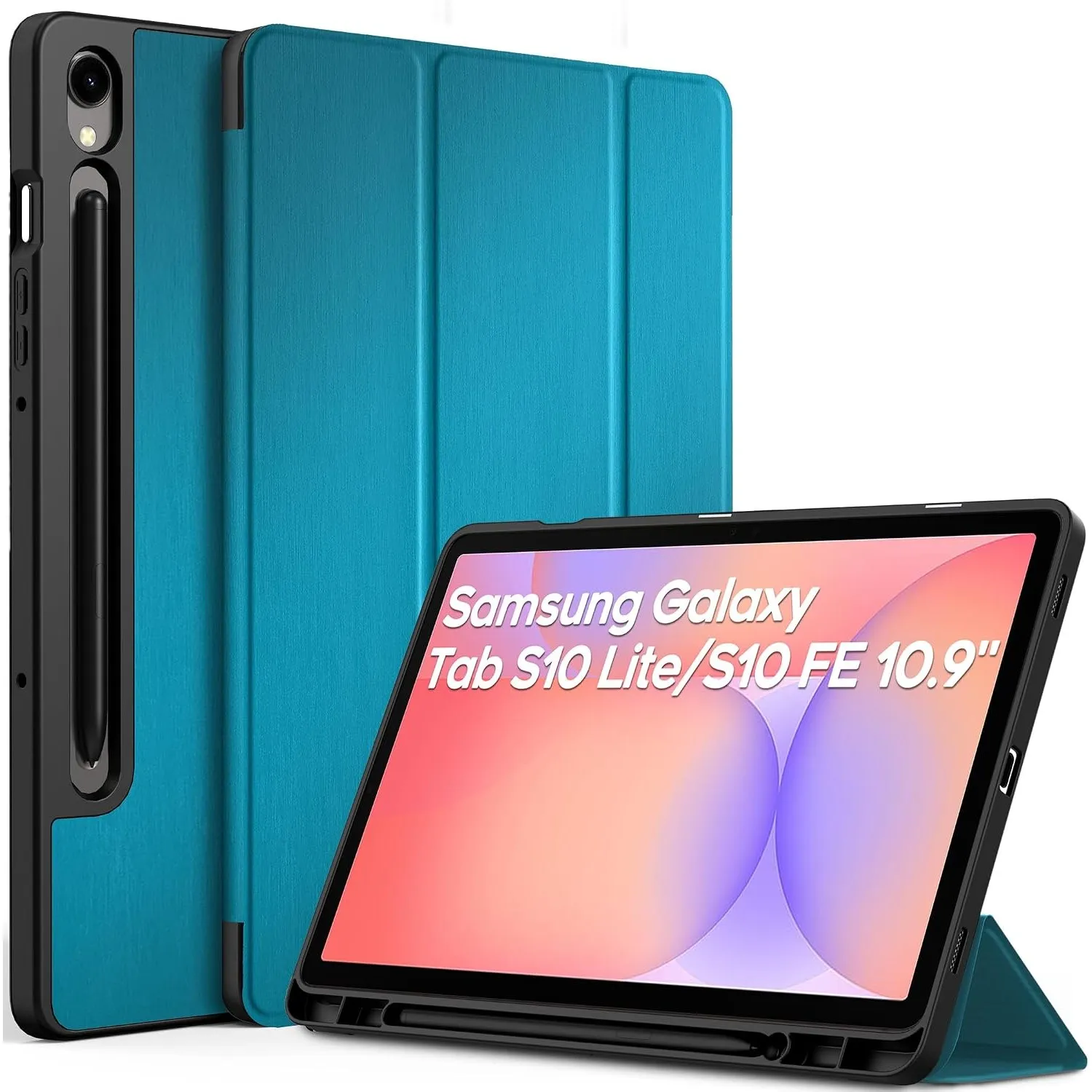 EasyAcc Hülle für Galaxy Tab S10 Lite/ S10 FE/ S9 FE 10.9"/ S9 11" Dünne | Schutzhülle mit S Pen Halter - Ultra Dünn We…