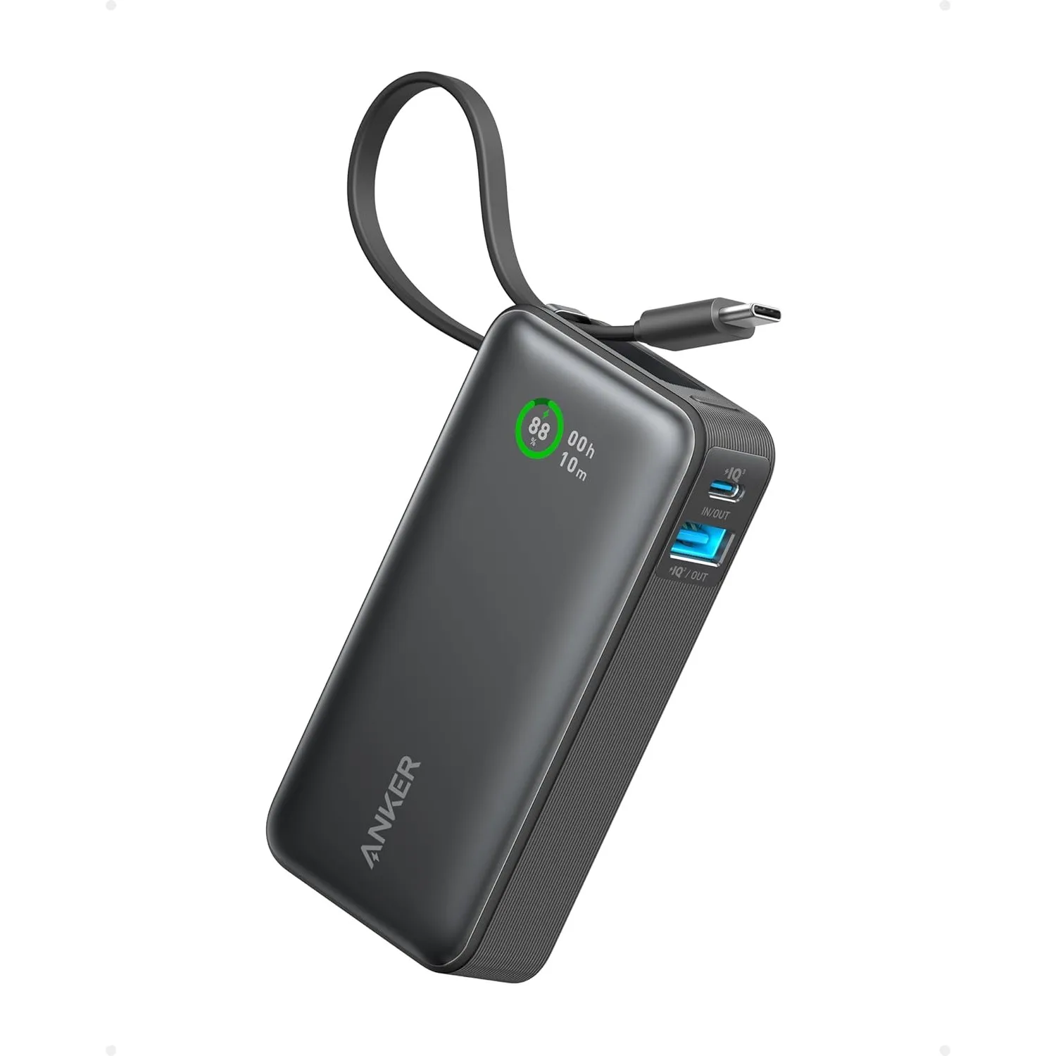 Anker Nano 10000mAh Powerbank, 30W Max, integriertes USB-C Kabel
