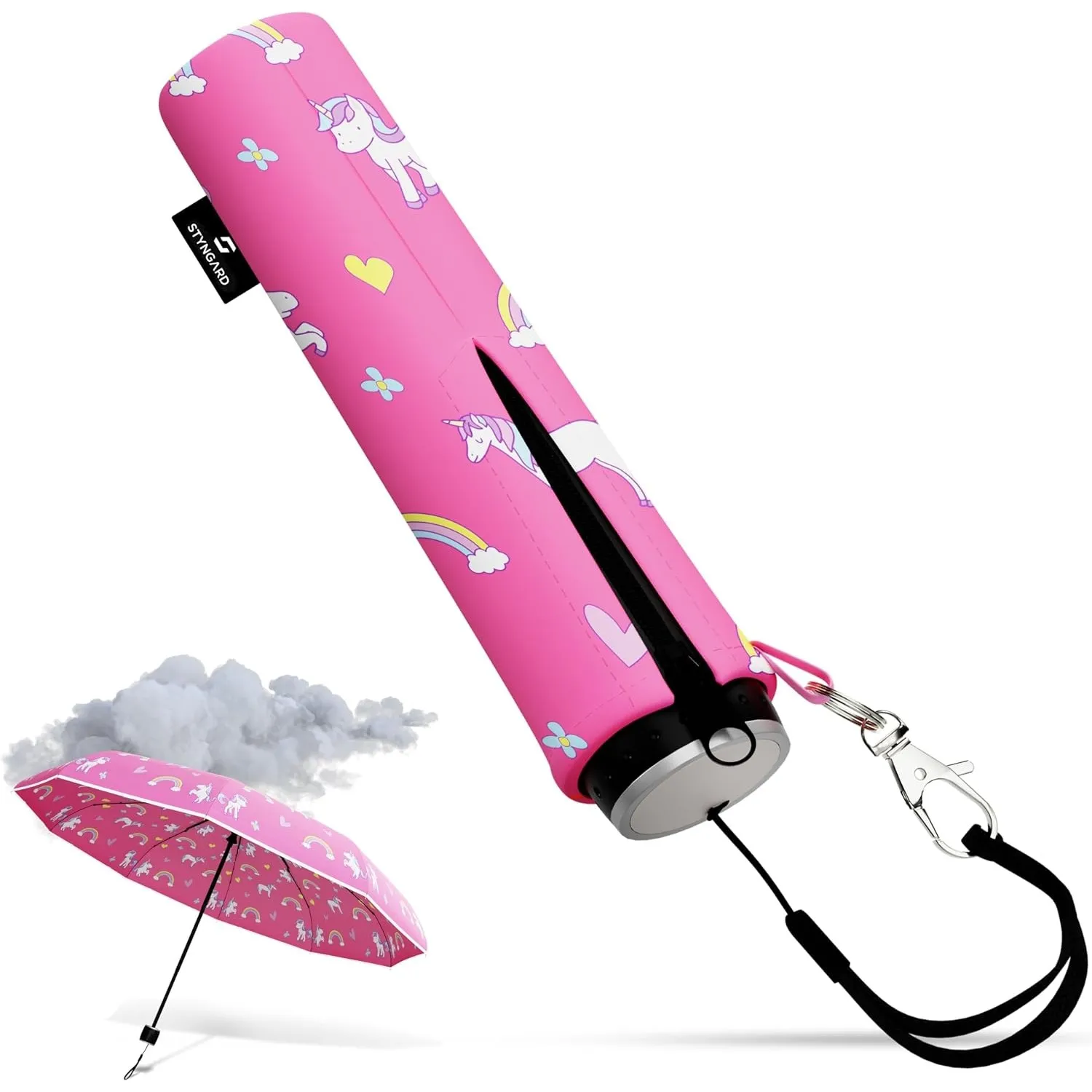 STYNGARD Regenschirm Kinder mit Sicherheitsreflektoren und Reflektorband - Kinder Regenschirm Mädchen & Junge - Kinders…