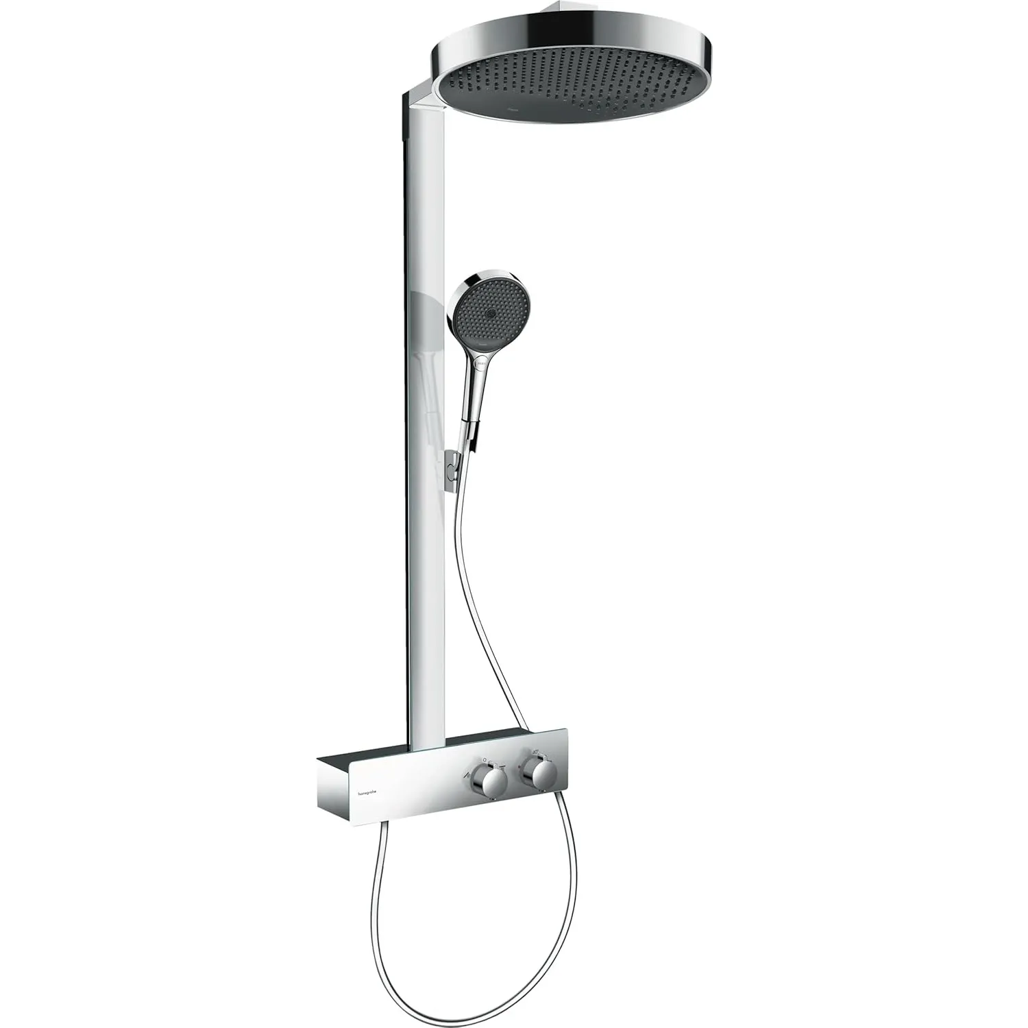 hansgrohe 26853000 Rainfinity Showerpipe 360 1jet mit ShowerTablet 350 Chrom Duschsystem