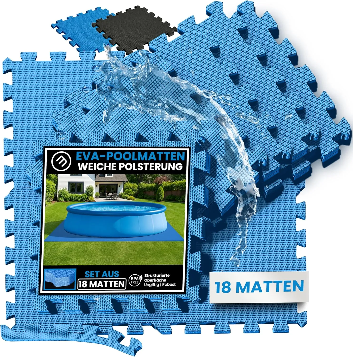Protective Mats, Floor Protection Mat Set, Puzzle Mat for Sports, Gymnastics, Sports Equipment, Fitness, Gym, Underlay …
