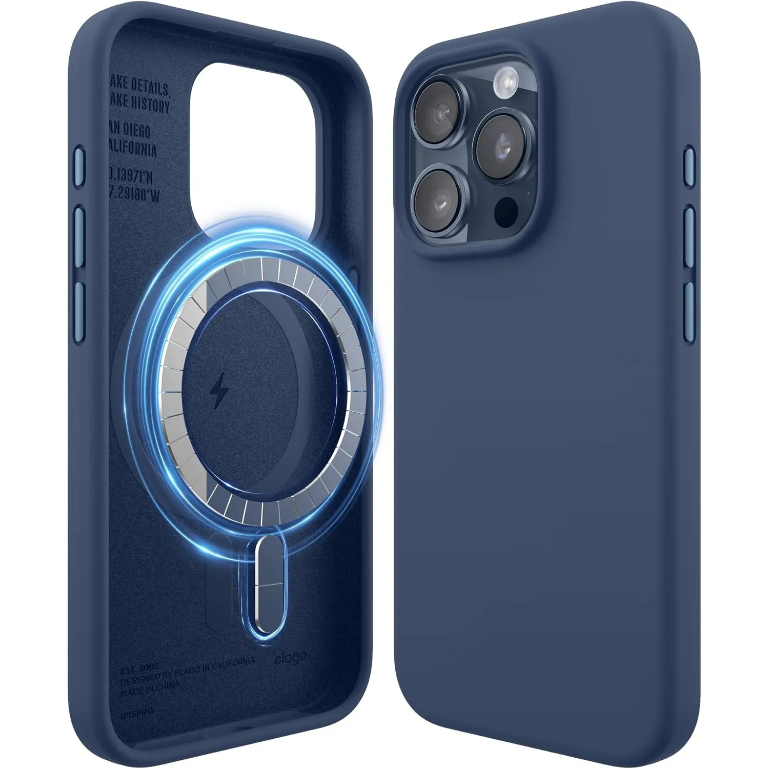 elago Magnetische Silikon Hülle für iPhone 15 Pro