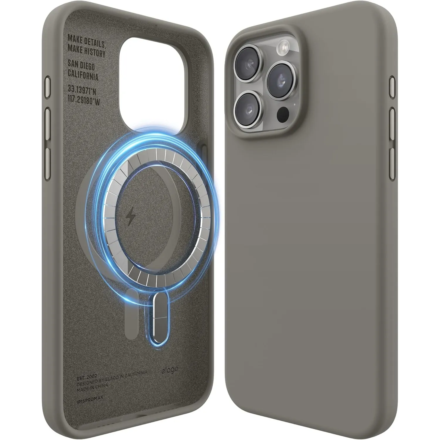 elago Magnetische Silikon Hülle für iPhone 15 Pro Max