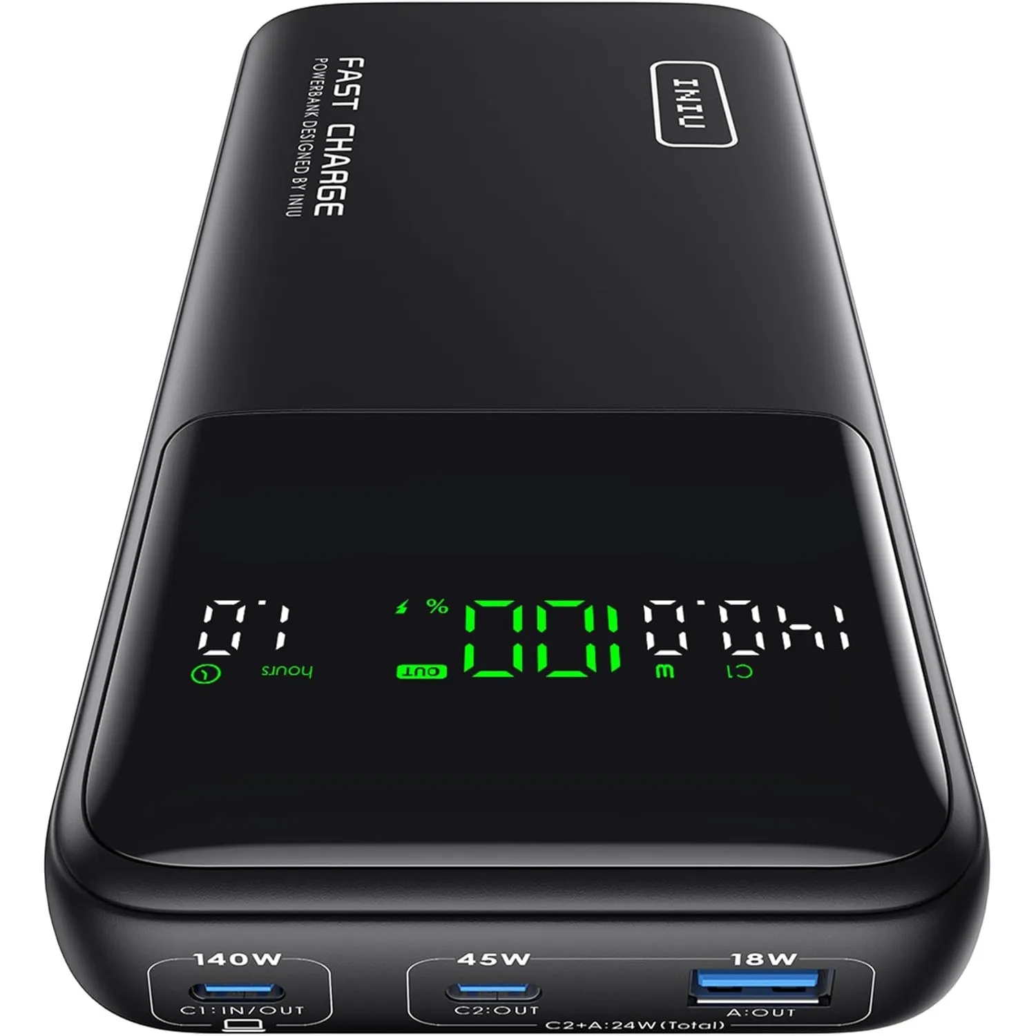INIU 140W Laptop Power Bank, 27000mAh Schnellladung Externe Handyakkus
