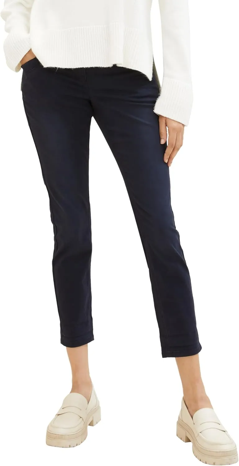 TOM TAILOR Damen Tapered Relaxed Hose mit Kordelzug