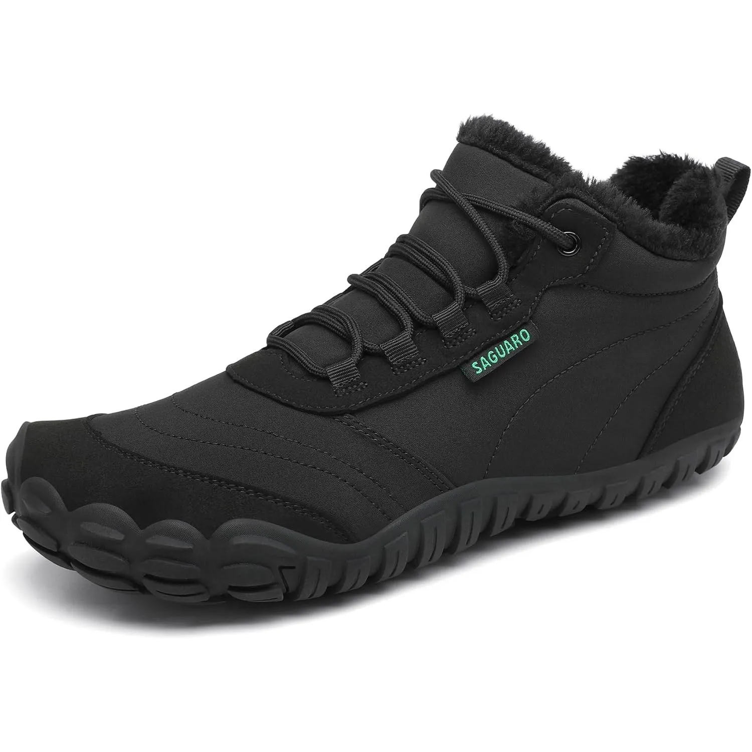 SAGUARO Winter Barfußschuhe Warm Gefüttert Winterschuhe für Damen Herren,EU Gr.36-48