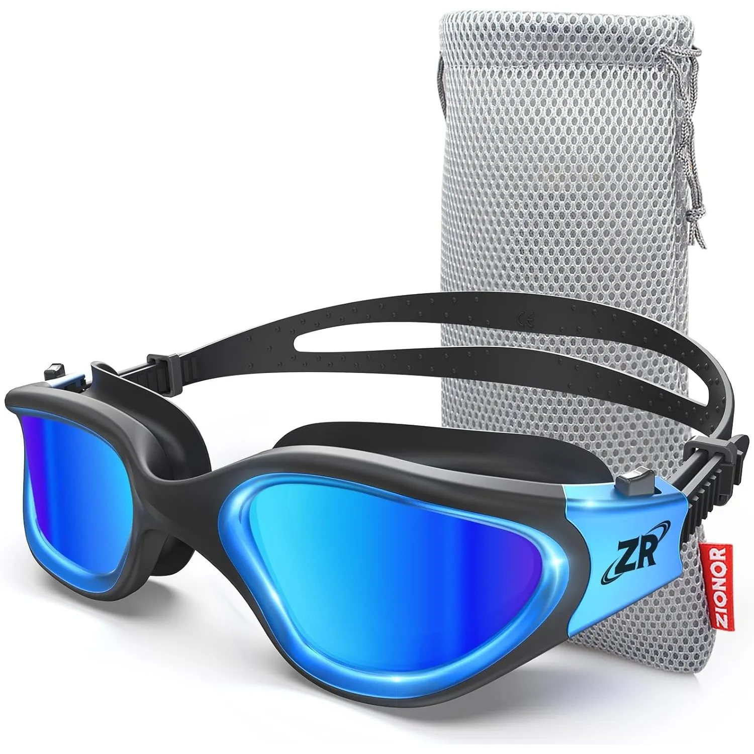 ZIONOR G1 - Polarisierte Schwimmbrille für Unisex und Erwachsene und Damen, beschlagfrei, 100% UV-Schutzbrille