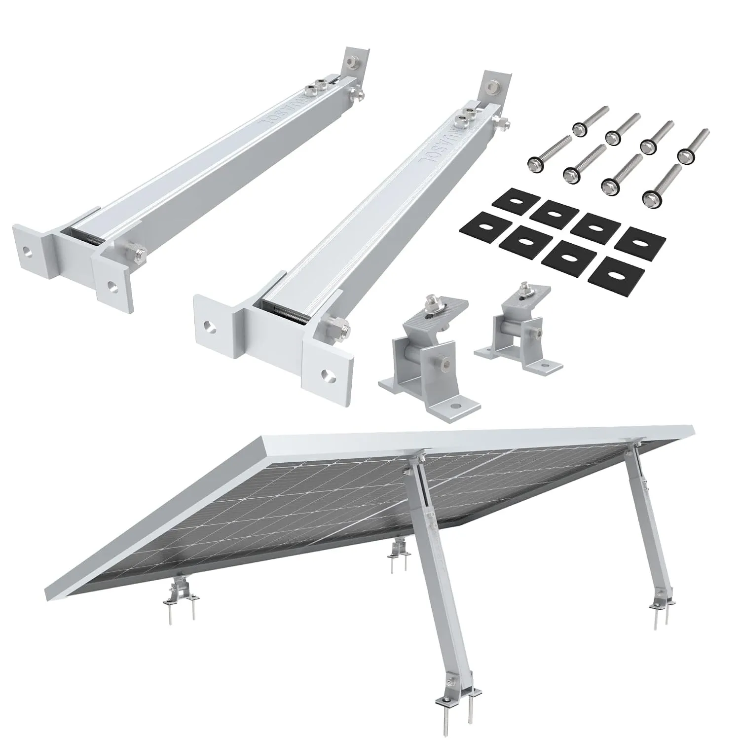 Aufständerung Solarmodul Halterung Balkonkraftwerk Flachdach