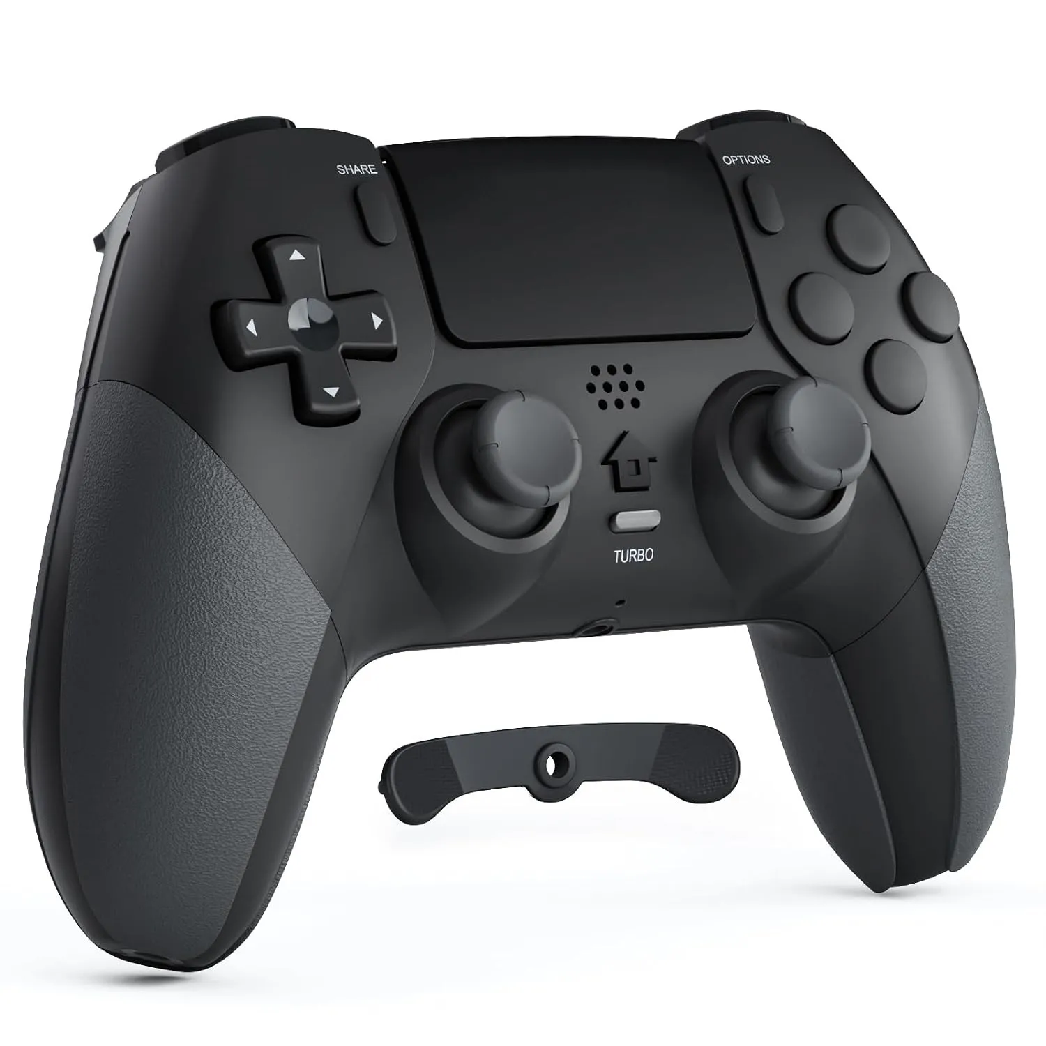 CHEREEKI Controller für PS4, Bluetooth-Controller mit 2 Programmierbaren Tasten, Wireless Gamepad mit Doppelter Vibrati…