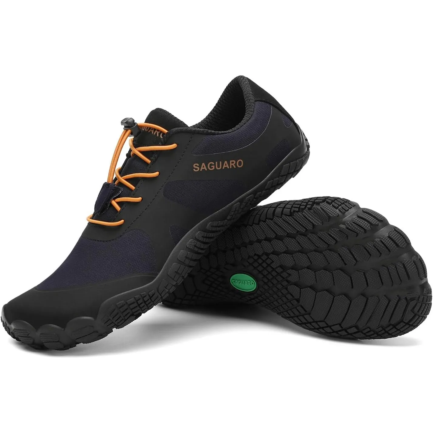 SAGUARO Unisex Barfußschuhe Outdoor Barfuss Traillaufschuhe Zehenschuhe mit Zero-Drop Solhe Gr.36-48